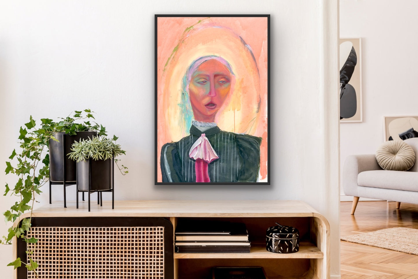 “A Portrait of a Woman, Circa 1890”, Print of Original Painting